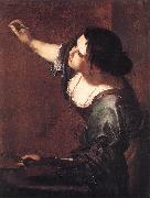 GENTILESCHI, Artemisia Self-Portrait as the Allegory of Painting fdg oil painting on canvas